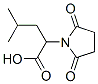 1-Pyrrolidineacetic  acid,  -alpha--(2-methylpropyl)-2,5-dioxo- Structure