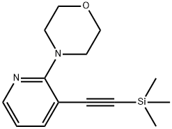 4-(3-TRIMETHYLSILANYLETHYNYL-PYRIDIN-2-YL)-MORPHOLINE Structure