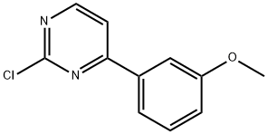 2-クロロ-4-(3-メトキシフェニル)ピリミジン 化学構造式