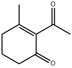 2-Cyclohexen-1-one, 2-acetyl-3-methyl- (9CI) Struktur