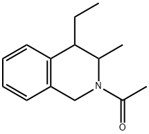 Isoquinoline, 2-acetyl-4-ethyl-1,2,3,4-tetrahydro-3-methyl- (9CI) Struktur