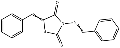 5-Benzylidene-3-[(benzylidene)amino]-2-thioxo-4-thiazolidinone Structure