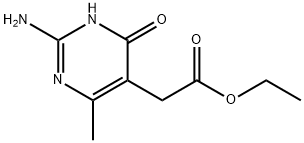 Ethyl (2-amino-4-hydroxy-6-methyl-5-pyrimidinyl)acetate Structure