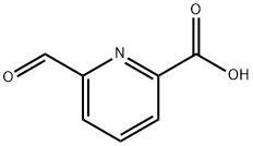 2-Pyridinecarboxylic acid, 6-formyl- (9CI) Struktur