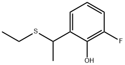 Phenol, 2-[1-(ethylthio)ethyl]-6-fluoro- (9CI) Struktur