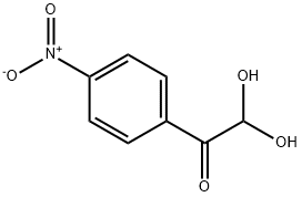 4-硝基苯甲酰甲醛一水合物, 4996-22-9, 结构式