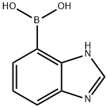1H-BENZIMIDAZOL-4-YLBORONIC ACID, 499769-95-8, 结构式