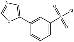 3-(1,3-OXAZOL-5-YL)BENZENESULFONYL CHLORIDE, 95+% 化学構造式