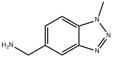 1-メチル-1H-ベンゾトリアゾール-5-メタンアミン 化学構造式