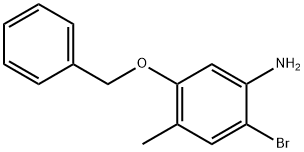 5-(苄氧基)-2-溴-4-甲基苯胺, 499770-88-6, 结构式