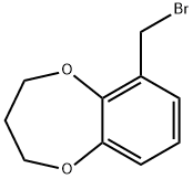 6-(BROMOMETHYL)-3,4-DIHYDRO-2H-1,5-BENZODIOXEPINE Struktur