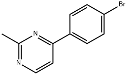 4-(4-溴苯基)-2-甲基嘧啶 结构式