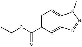 1-甲基-1H-1,2,3-苯并噻唑-5-羧酸乙酯, 499785-52-3, 结构式