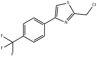 2-(Chloromethyl)-4-(4-(trifluoromethyl)phenyl)-1,3-thiazole Structure