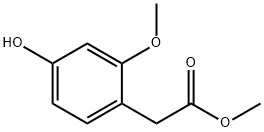 Methyl 2-(4-hydroxy-2-methoxyphenyl)acetate Struktur