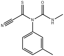 Urea,  1-(cyanothioformyl)-3-methyl-1-m-tolyl-  (7CI,8CI) Structure