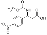 BOC-(S)-3-AMINO-3-(4-NITRO-PHENYL)-PROPIONIC ACID Struktur