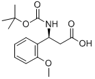 BOC-(S)-3-AMINO-3-(2-METHOXY-PHENYL)-PROPIONIC ACID Struktur