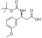 (S)-BOC-3-METHOXY-BETA-PHE-OH Structure