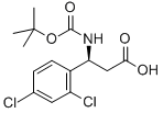 BOC-(S)-3-AMINO-3-(2,4-DICHLORO-PHENYL)-PROPIONIC ACID Structure