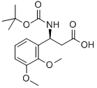 BOC-(S)-3-AMINO-3-(2,3-DIMETHOXY-PHENYL)-PROPIONIC ACID Struktur