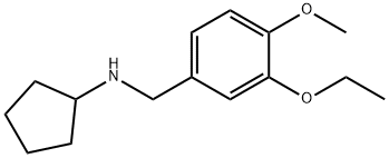 N-(3-ethoxy-4-methoxybenzyl)cyclopentanamine Structure