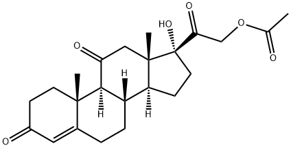 醋酸可的松,50-04-4,结构式