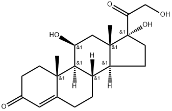 氢化可的松,50-23-7,结构式