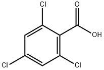 2,4,6-三氯苯甲酸,50-43-1,结构式