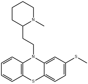 10-(2-(1-Methyl-2-piperidinyl)-ethyl)-2-(methylthio)-10H-pheno-thiazin