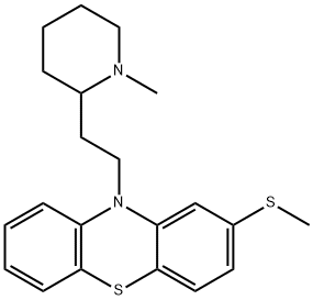 硫利达嗪,50-52-2,结构式