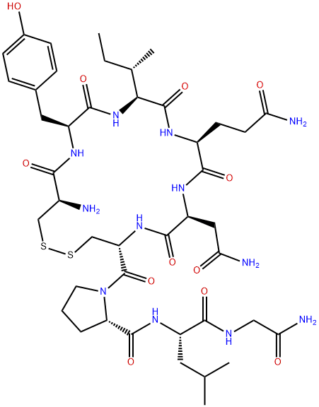 缩宫素,50-56-6,结构式