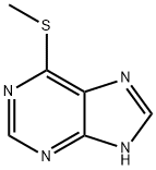 6-甲巯基嘌呤,50-66-8,结构式