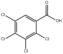 2,3,4,5-テトラクロロ安息香酸 化学構造式