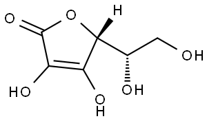 L-アスコルビン酸 化学構造式