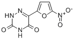 1,2,4-Triazine-3,5 (2H,4H)-dione, 6-(5-nitro-2-furanyl)- Struktur