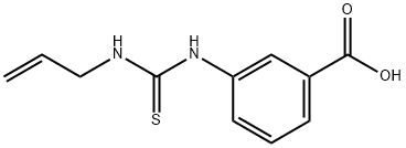 3-(prop-2-enylthiocarbamoylamino)benzoic acid,500-48-1,结构式
