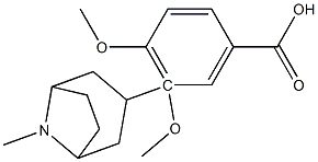 (8-methyl-8-azabicyclo[3.2.1]oct-3-yl) 3,4-dimethoxybenzoate Struktur