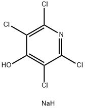 sodium 2,3,5,6-tetrachloropyridin-4-olate Struktur