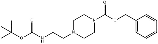 1-CBZ-4-(2-N-BOC-AMINO-ETHYL)-PIPERAZINE Structure