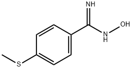 4-METHYLSULFANYLBENZAMIDE OXIME
 Structure