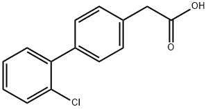 (2'-CHLORO-BIPHENYL-4-YL)-ACETIC ACID 化学構造式