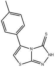 5-(4-甲基苯基)噻唑[2,3-C]-1,2,4-三唑-3-硫醇, 500112-74-3, 结构式