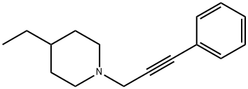 Piperidine, 4-ethyl-1-(3-phenyl-2-propynyl)- (9CI) Structure