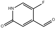5-フルオロ-1,2-ジヒドロ-2-オキソ-4-ピリジンカルボキシアルデヒド 化学構造式