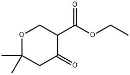 6,6-二甲基-4-氧代四氢-2H-吡喃-3-甲酸乙酯,500154-83-6,结构式