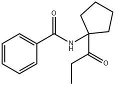 Benzamide, N-[1-(1-oxopropyl)cyclopentyl]- (9CI) Struktur