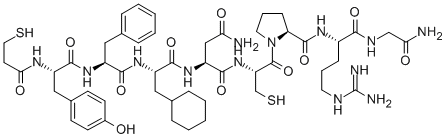 (DEAMINO-CYS1,Β-CYCLOHEXYL-ALA,ARG)-VASOPRESSIN, 500170-27-4, 结构式