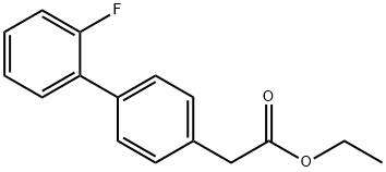 ETHYL 2'-FLUORO-4-BIPHENYLYLACETATE Struktur