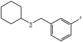 N-Cyclohexyl-3-fluorobenzylaMine, 97% 化学構造式